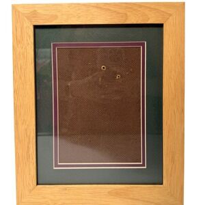 Weston Gallery Light Oak Wood Picture Frame Green Burgundy Triple Mat 5x7 Photo*